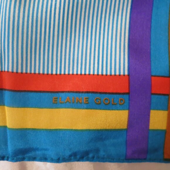 Silk Scarf designed by Elaine Gold - Picture 13 of 14